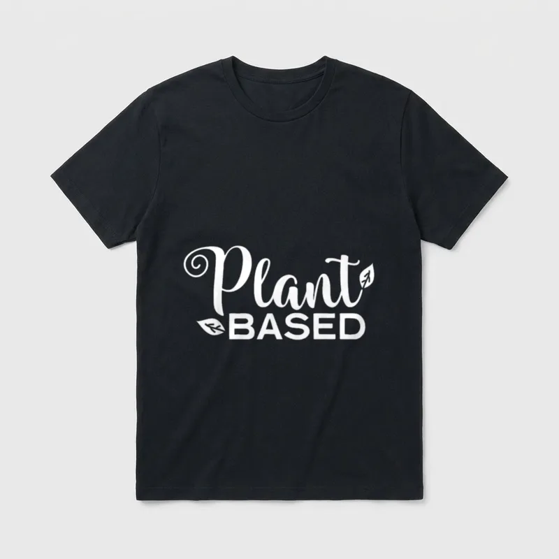 Plant-Based Vegan Vegetarian T-Shirt – Classic T-Shirt in Black