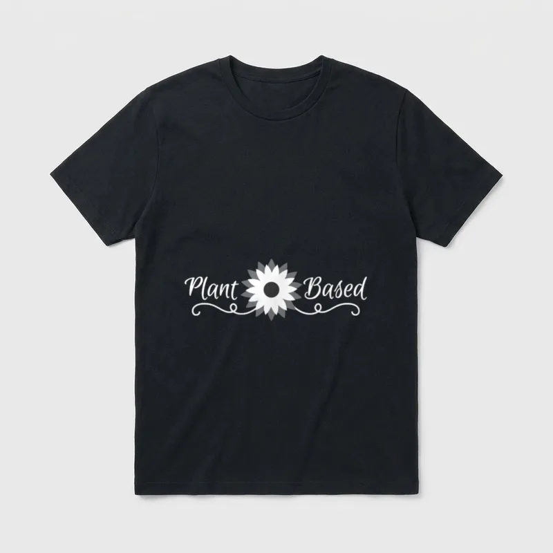 Plant Based Vegetarian Plant Based Shirts T-Shirt – Classic T-Shirt in Black