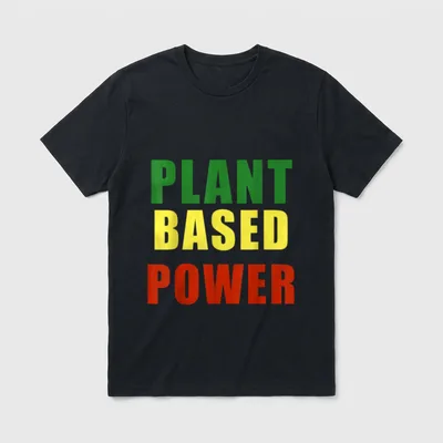 Vegan Plant-Based Ital Plant Based Shirts T-Shirt – Classic T-Shirt in Black