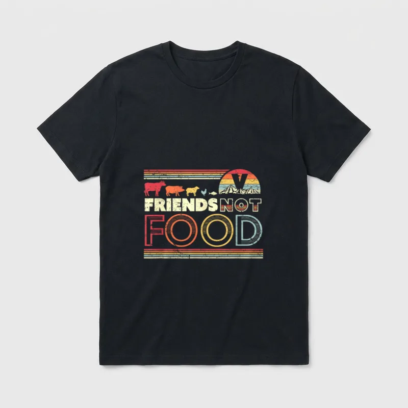 Vegan Vintage Lightweight T-Shirt – Classic T-Shirt in Black