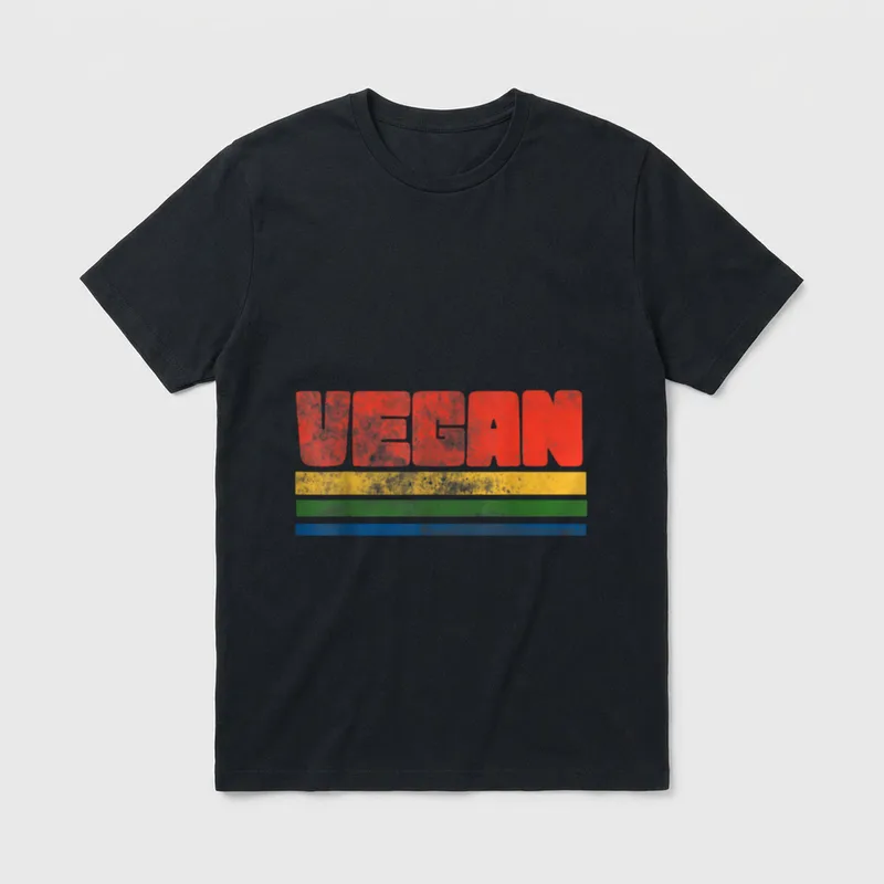 Vegan vintage style T-Shirt – Classic T-Shirt in Black