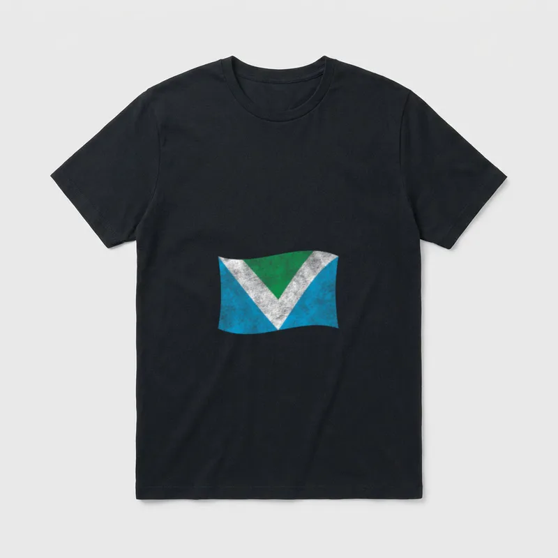 Vegan Flag Vintage Go T-Shirt – Classic T-Shirt in Black