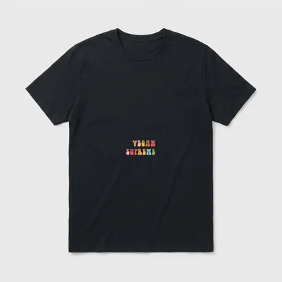 Groovy s Vegan Supreme T-Shirt – Colorful retro 70s style text reading VEGAN SUPREME – Classic T-Shirt in Black