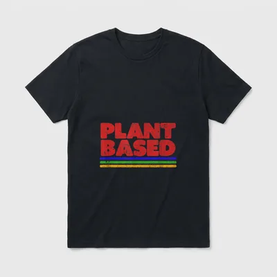Plant Based Retro For Vegans T-Shirt – Classic T-Shirt in Black