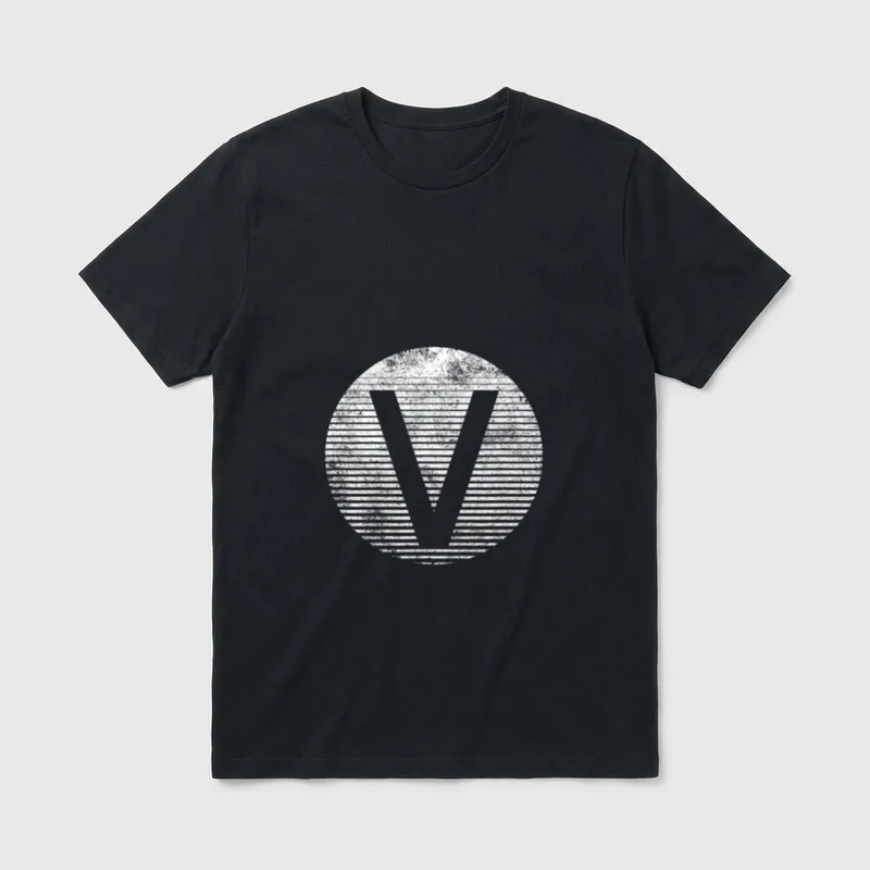Vegan Gradient Vintage Go T-Shirt – Classic T-Shirt in Black