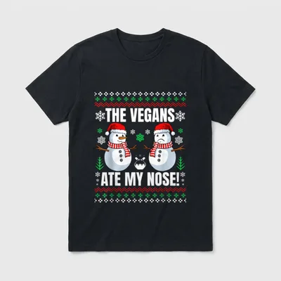 The Vegans Ate Vegan Christmas Shirts T-Shirt – Classic T-Shirt in Black