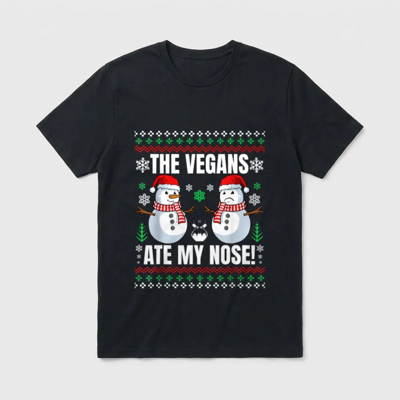 The Vegans Ate Vegan Christmas Shirts T-Shirt – Classic T-Shirt in Black