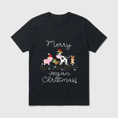 Cute lovely animals wishing T-Shirt – Classic T-Shirt in Black