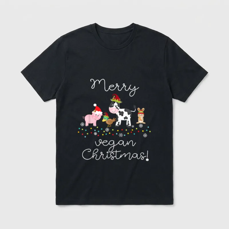 Cute lovely animals wishing T-Shirt – Classic T-Shirt in Black