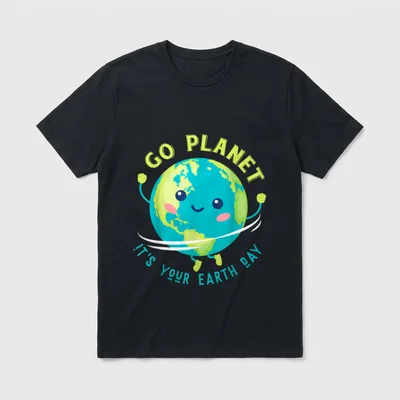 Earth Day Vegan Animal T-Shirt – Classic T-Shirt in Black