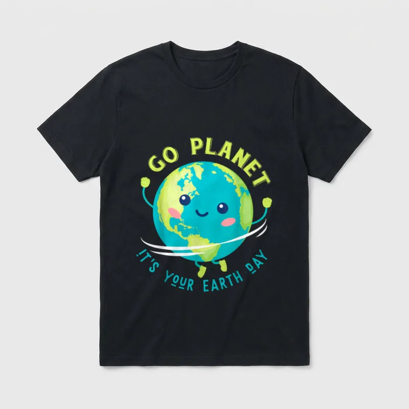 Earth Day Vegan Animal T-Shirt – Classic T-Shirt in Black
