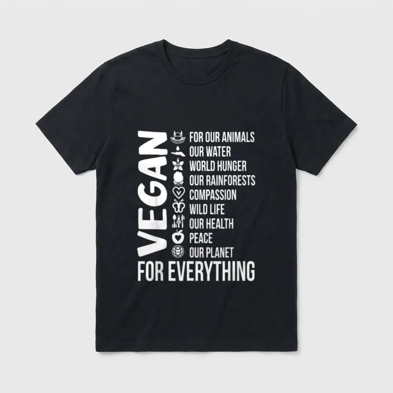 Vegan For Everything Save T-Shirt – Classic T-Shirt in Black