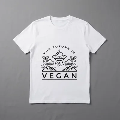 The future is vegan Vegans Plantbased T-Shirt – Classic T-Shirt in Black