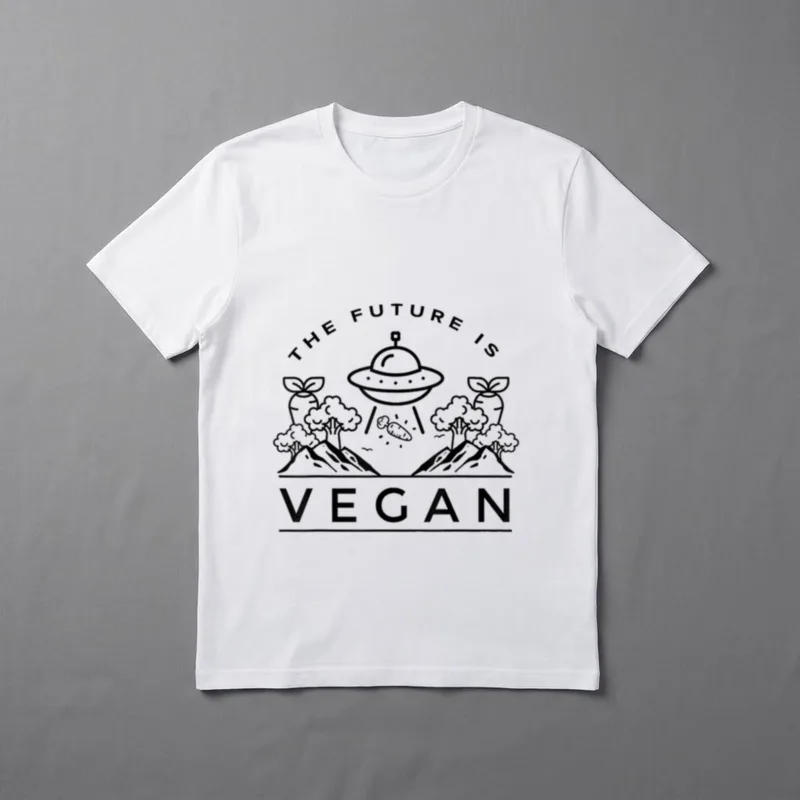 The future is vegan Vegans Plantbased T-Shirt – Classic T-Shirt in Black