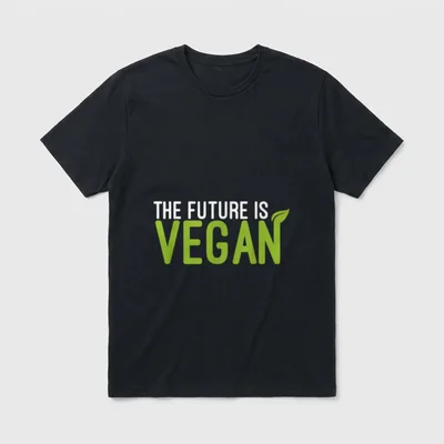 The Future Is Vegan Plantbased T-Shirt – Classic T-Shirt in Black