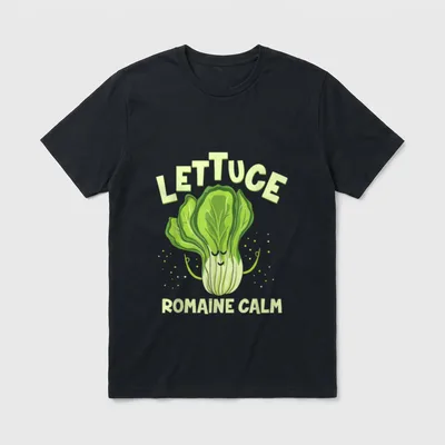 Lettuce Romaine Calm Mindfulness T-Shirt – Classic T-Shirt in Black