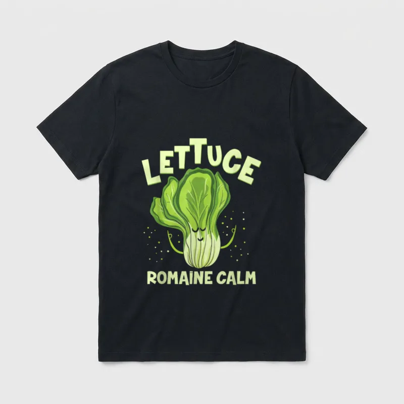 Lettuce Romaine Calm Mindfulness T-Shirt – Classic T-Shirt in Black