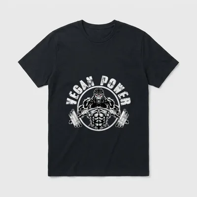 Vegan Power Vegan Muscle T-Shirt – Classic T-Shirt in Black