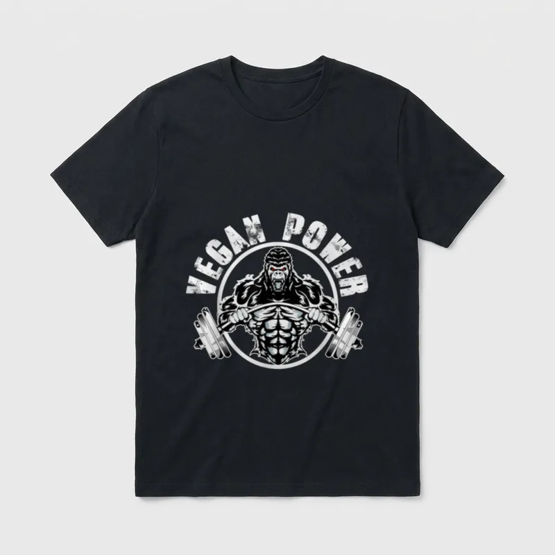 Vegan Power Vegan Muscle T-Shirt – Classic T-Shirt in Black