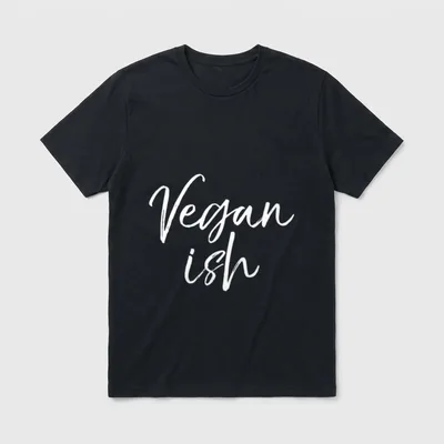 Cute Vegan Funny Vegetarian T-Shirt – Classic T-Shirt in Black