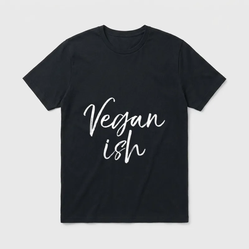 Cute Vegan Funny Vegetarian T-Shirt – Classic T-Shirt in Black
