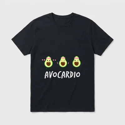 Funny Avocado Lover Cute T-Shirt – Classic T-Shirt in Black