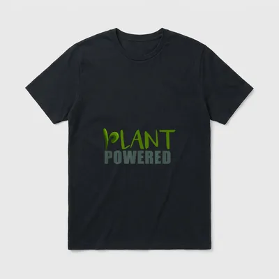 Plant Powered for Vegans T-Shirt – Classic T-Shirt in Black