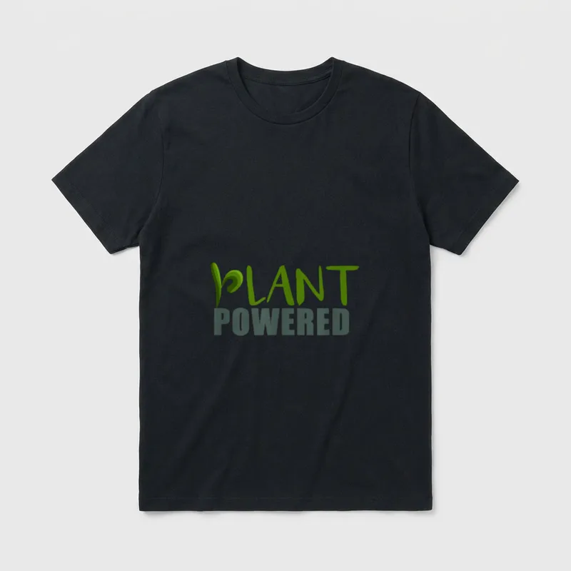 Plant Powered for Vegans T-Shirt – Classic T-Shirt in Black