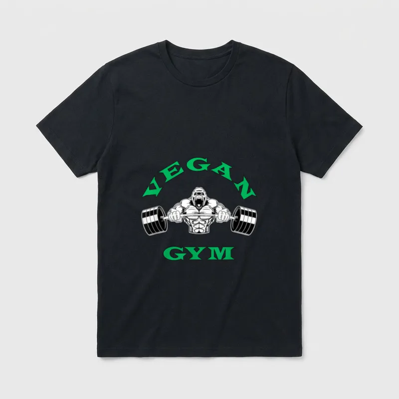 Vegan Strong Gorilla Vegetarian T-Shirt – Classic T-Shirt in Black