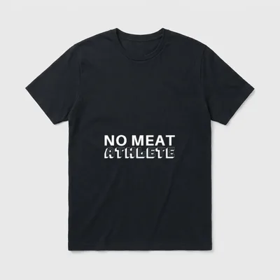 No Meat Athlete Funny T-Shirt – Classic T-Shirt in Black