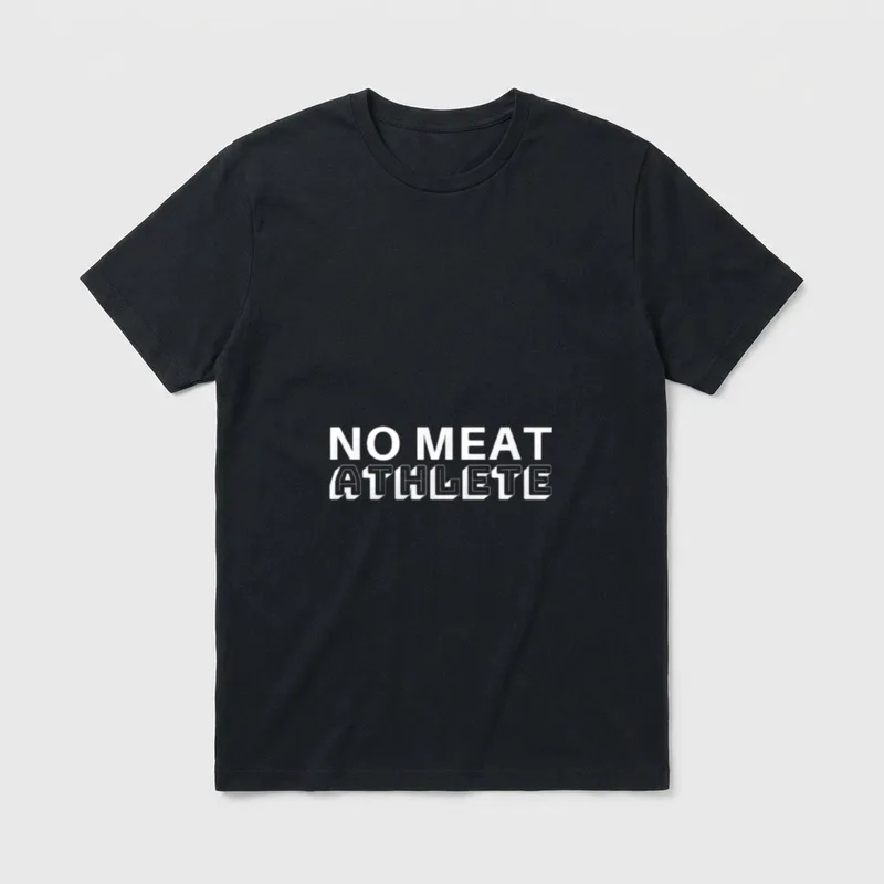 No Meat Athlete Funny T-Shirt – Classic T-Shirt in Black