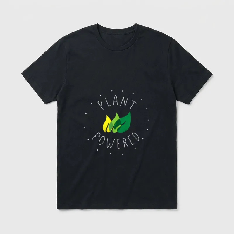 PLANT POWERED for Vegan Vegetarian T-Shirt – Classic T-Shirt in Black