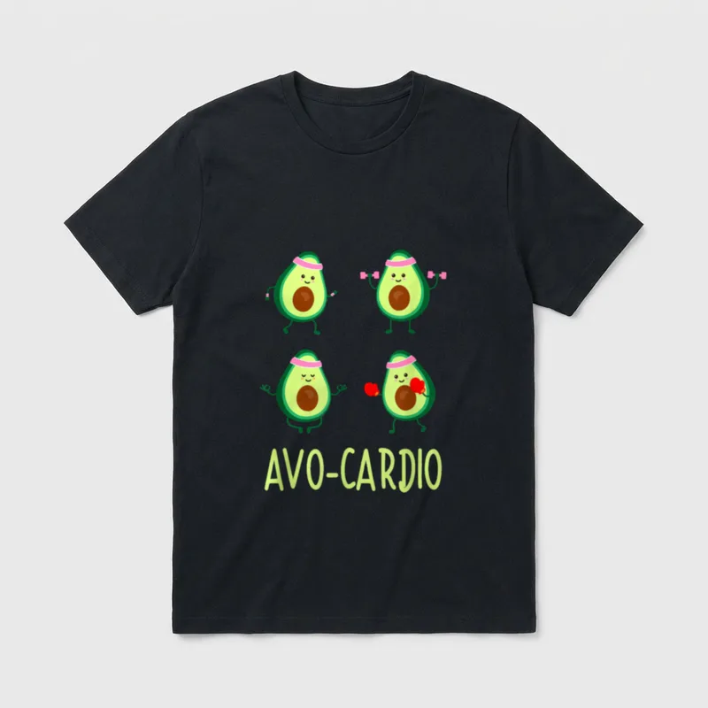 Avo-Cardio Avocardio Time Fitness T-Shirt – Classic T-Shirt in Black