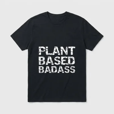 Vegan Power Lifting Quote T-Shirt – Classic T-Shirt in Black