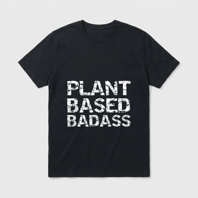 Vegan Power Lifting Quote T-Shirt – Classic T-Shirt in Black
