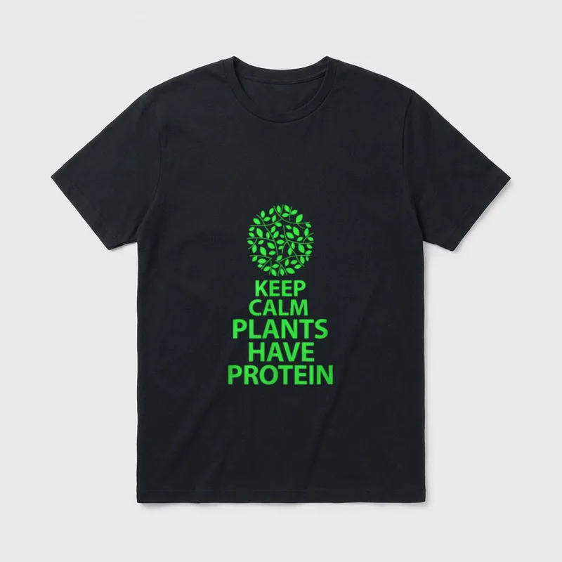 Keep Calm Plants T-Shirt – Classic T-Shirt in Black