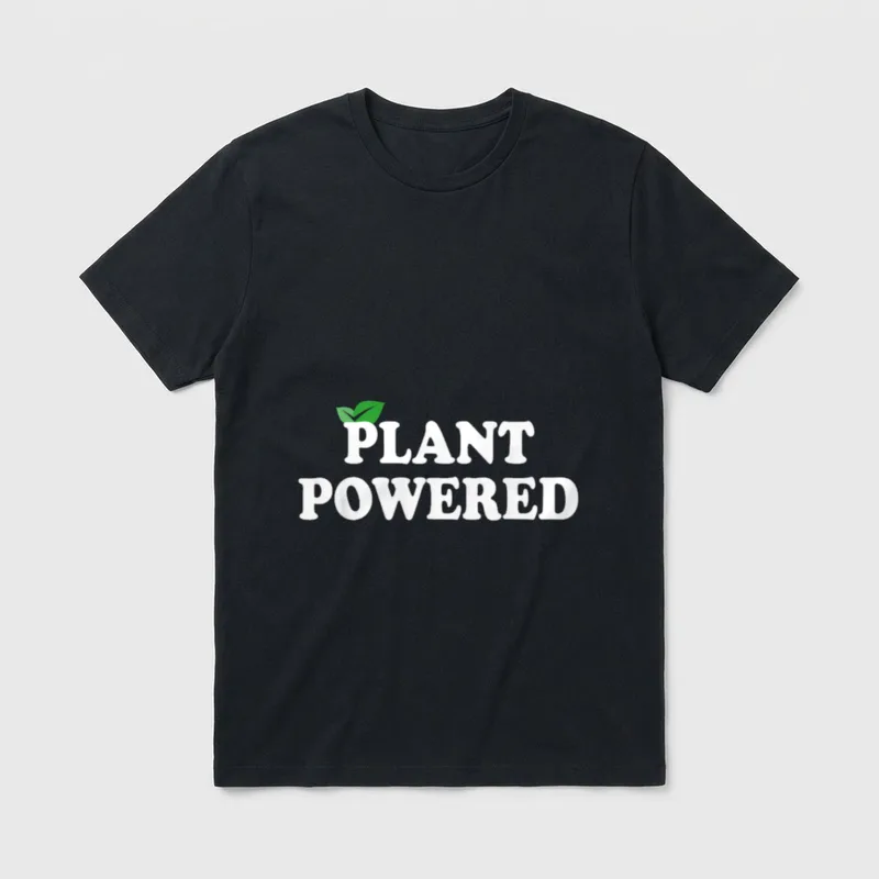 Plant Powered Veganism Plant T-Shirt – Classic T-Shirt in Black