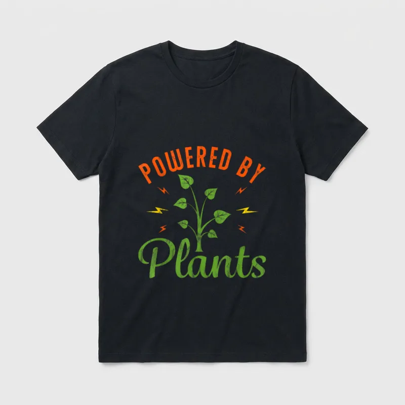 Retro Vegan Fitness Workout T-Shirt – Classic T-Shirt in Black