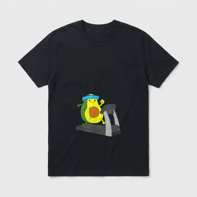 Funny Avo-Cardio Avocado Fitness T-Shirt – Classic T-Shirt in Black