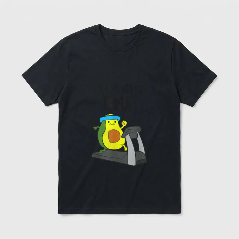 Funny Avo-Cardio Avocado Fitness T-Shirt – Classic T-Shirt in Black