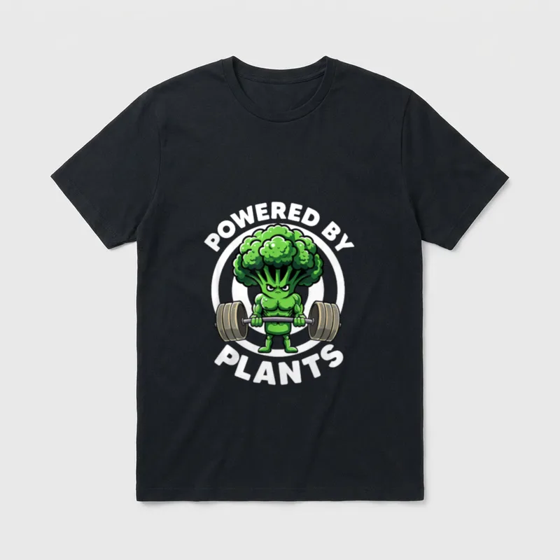 Powered By Plants Vegan Athlete T-Shirt – Classic T-Shirt in Black