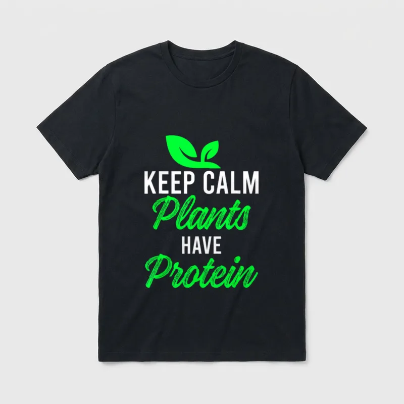Stay Calm Plants Have T-Shirt – Classic T-Shirt in Black