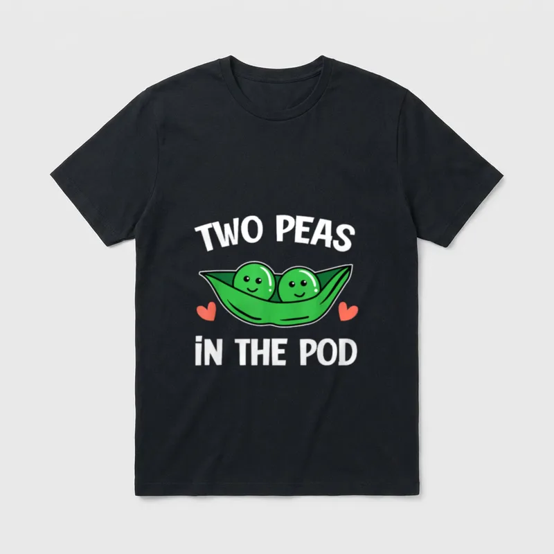 Two Peas In The Pod T-Shirt – Classic T-Shirt in Black
