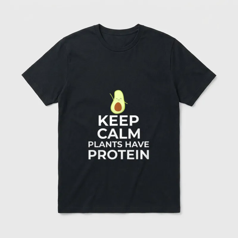 Vegan Avocado Plants T-Shirt – Classic T-Shirt in Black
