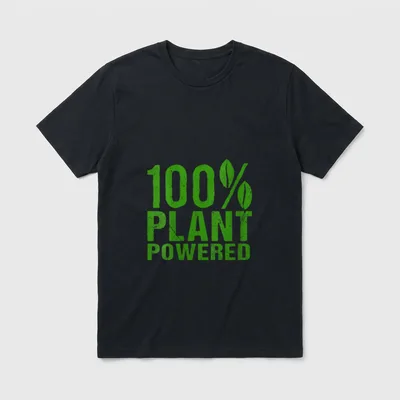 Plant-Powered Pro Vegan Plant T-Shirt – Classic T-Shirt in Black