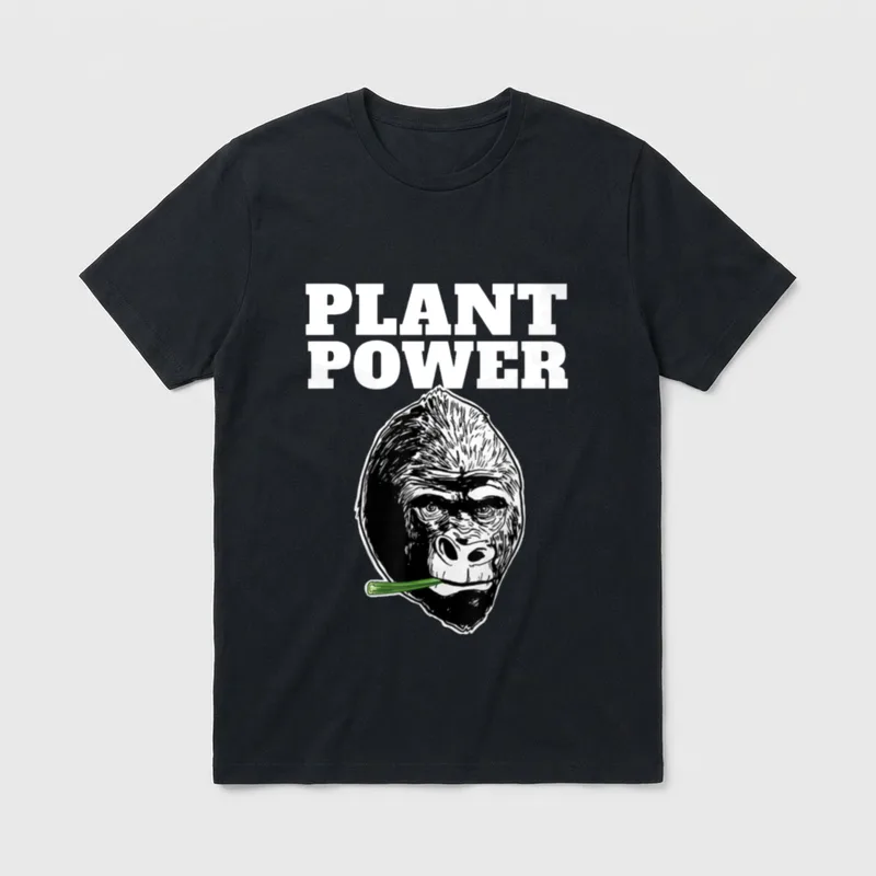 Vegan Gorilla Plant T-Shirt – Classic T-Shirt in Black