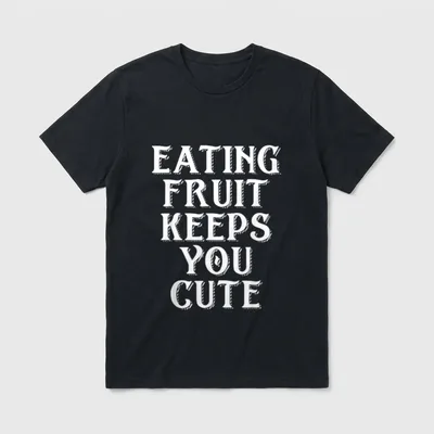 Eating Fruit Keeps T-Shirt – Classic T-Shirt in Black