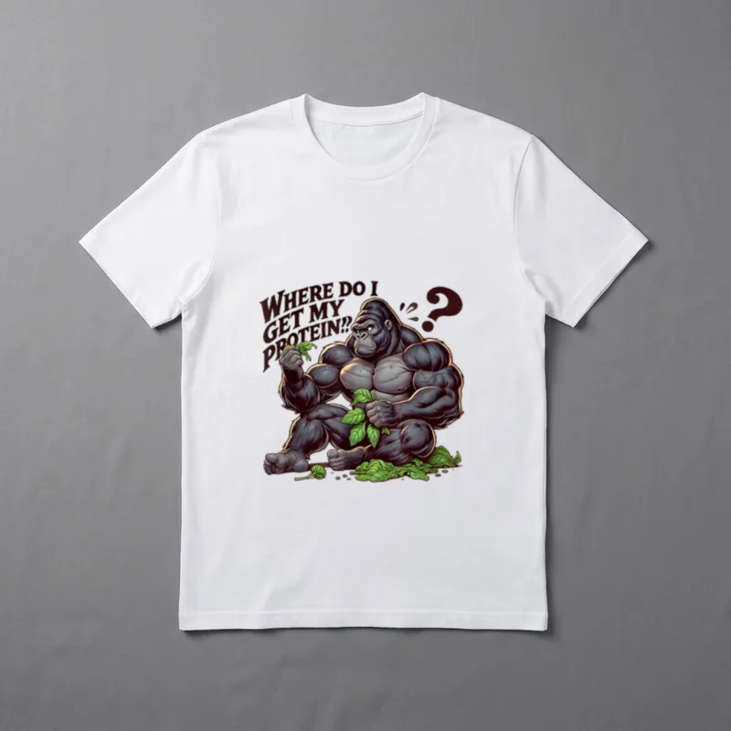 Vegan Gains Gorilla Style T-Shirt – Classic T-Shirt in Black