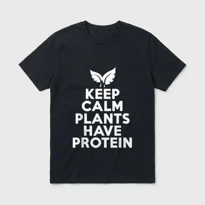 Vegan Vegetarian Protein T-Shirt – Classic T-Shirt in Black