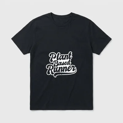 Vegan Athlete Design Plant T-Shirt – Classic T-Shirt in Black
